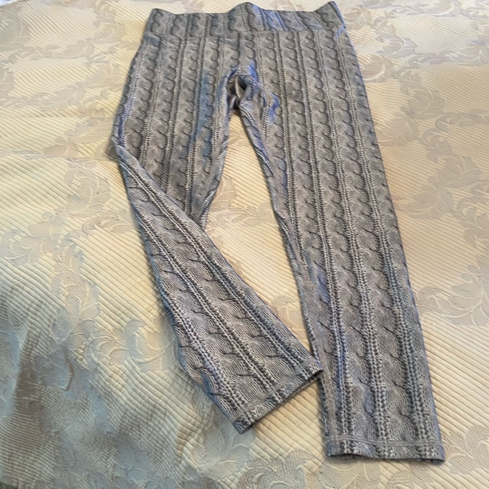 New leggings TEREZ M stretch print looks like knitted